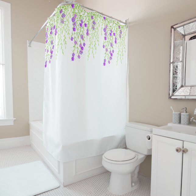 Wisteria Flower Douche rideau (En situation)