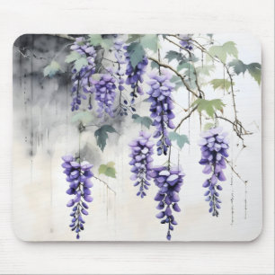Wisteria Flowers Nature Mouse Pad