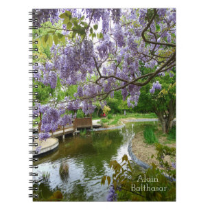 Wisteria flowers notebook