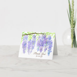 Wisteria Flowers Thank You For The Gift Wedding