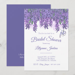 Wisteria Garden Bridal Shower Invitation
