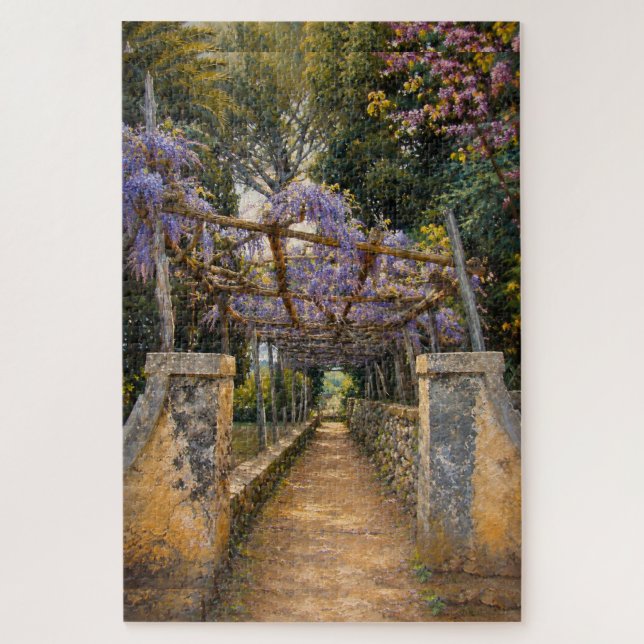 Wisteria Garden Path Jigsaw Puzzle (Vertical)