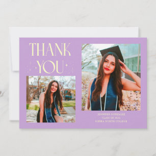 Wisteria Graduate Thank You 2-Photo  Announcement