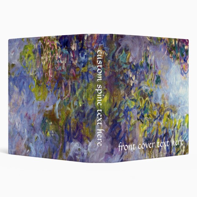 Wisteria (left half) by Claude Monet Binder (Background)