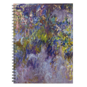 Wisteria (left half) by Claude Monet Notebook