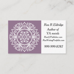 Wisteria Mandala Business Card