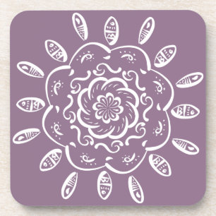 Wisteria Mandala Coaster