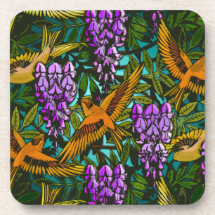Wisteria 'n Birds (Ensemble de 6 Dessous de verre 