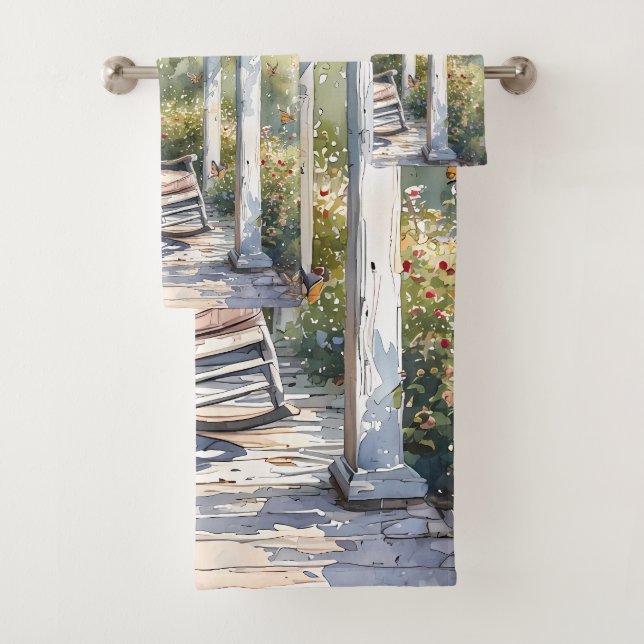 Wisteria Porch Rocking Chair Scène (En situation)