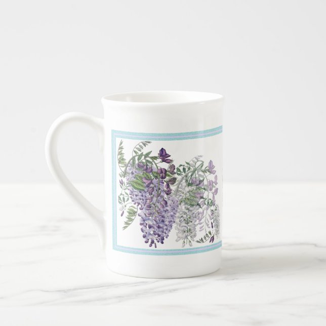 Wisteria Profusion Botanique Bone China Mug (Left)