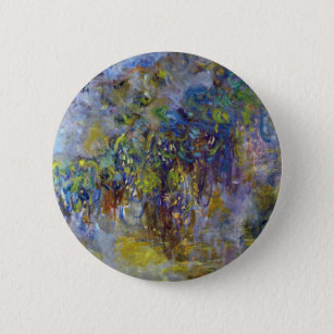 Wisteria (right half) by Claude Monet 2 Inch Round Button
