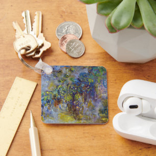 Wisteria (right half) by Claude Monet Keychain