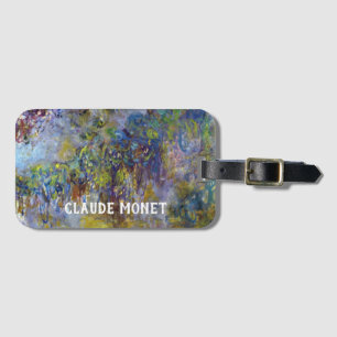 Wisteria (right half) by Claude Monet Luggage Tag