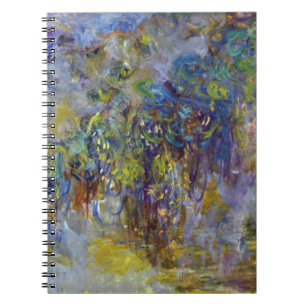 Wisteria (right half) by Claude Monet Notebook
