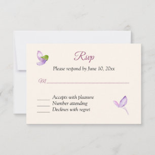 Wisteria RSVP Response Card