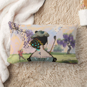 Wisteria Sunrise Golfer's  Lumbar Pillow