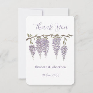 Wisteria Thank You Card