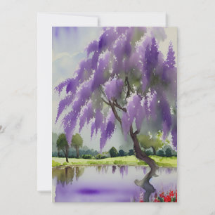 Wisteria tree invitation