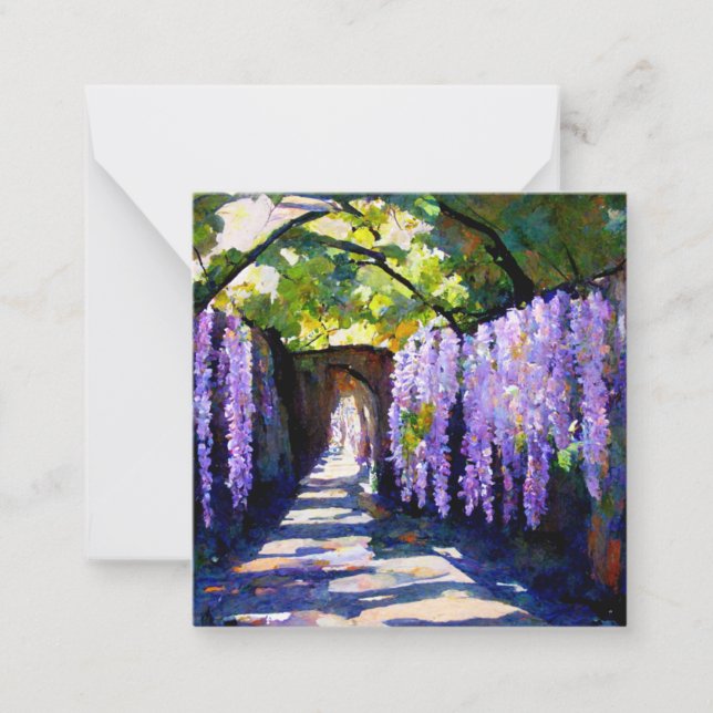 Wisteria tunnel card (Front)