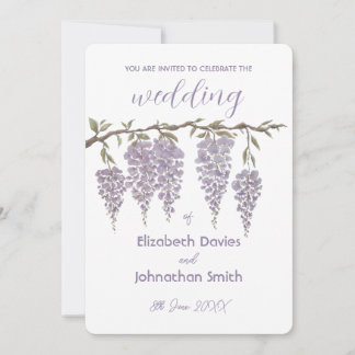 Wisteria Wedding Invitation