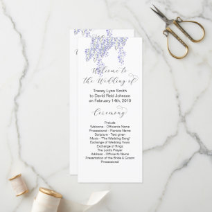 Wisteria Wedding Program