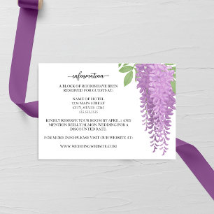Wisteria Wonder Wedding Enclosure Card