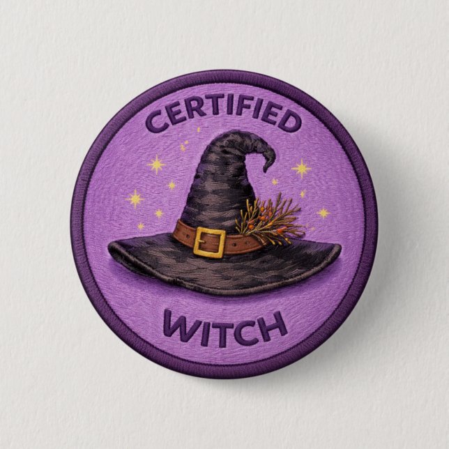 Witch 2 Inch Round Button (Front)