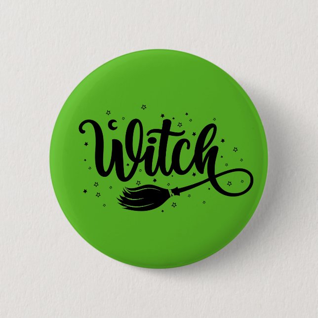 Witch 2 Inch Round Button (Front)