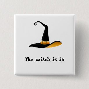 Witch 2 Inch Square Button