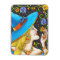 Witch And Bat Vine Halloween Portrait Magnet