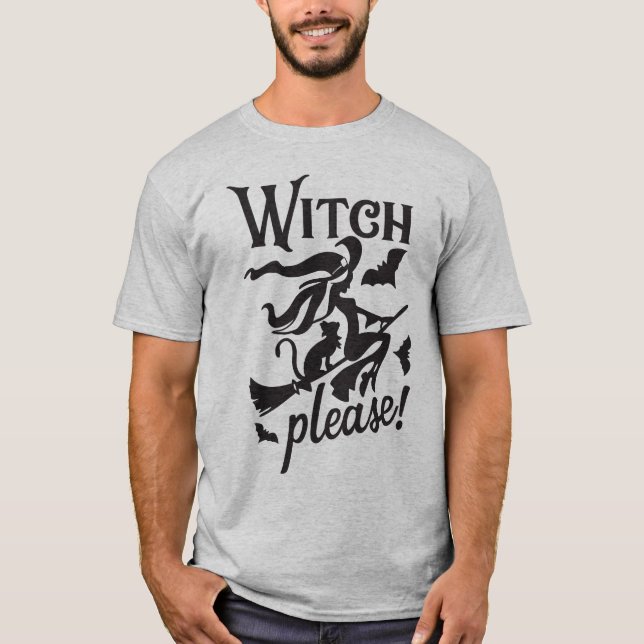 Witch and Black Cat: Enchanted Companions T-Shirt (Front)