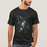 Witch and Black Cat Illustration Halloween Graphic T-Shirt<br><div class="desc">Witch and Black Cat Illustration Halloween Graphic Witches</div>
