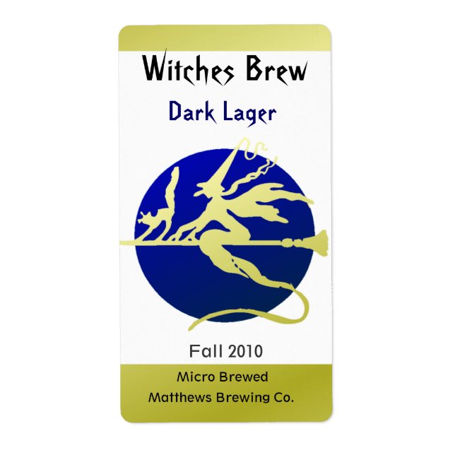 Witch and Blue Moon Bottle Labels (Front)
