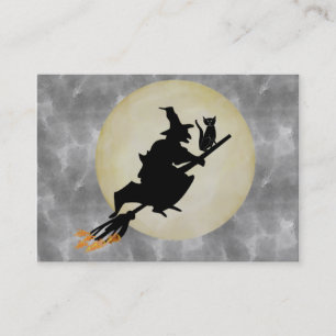 Witch and Cat Business Card