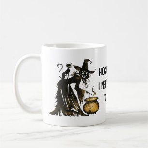Witch and Cat Coffee Mug