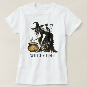 Witch and Cat T-Shirt