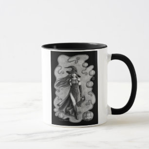 Witch and Doll Halloween Mug