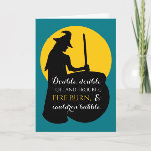 Witch and Moon Magic Spell Card