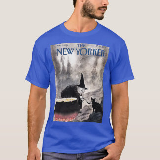 Witch And The Black Cat In New Poster T-Shirt