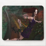 Witch and the Moon Mouse Pad<br><div class="desc">Witch and the Moon for someone special. This Highest Quality Zazzle Custom Product illustrated by BonBonish. Original Art Work. Easy to customize with your own text. If you like this design on another shoe product, just send me a message from my gallery homepage and I can customize it for you...</div>