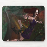 Witch and the Moon Mouse Pad<br><div class="desc">Witch and the Moon for someone special. This Highest Quality Zazzle Custom Product illustrated by BonBonish. Original Art Work. Easy to customize with your own text. If you like this design on another shoe product, just send me a message from my gallery homepage and I can customize it for you...</div>