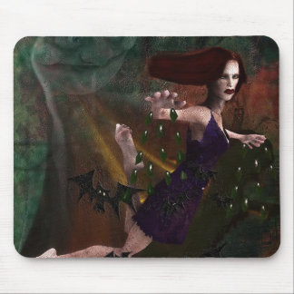 Witch and the Moon Mouse Pad