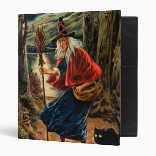 Witch at Halloween Night Binder