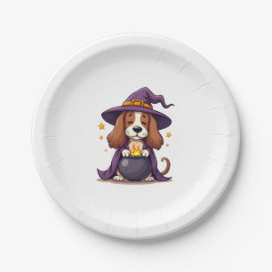 Witch Basset Brew Paper Plate