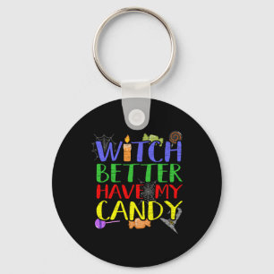 Witch Better Have My Candy Candle Women Halloween Keychain