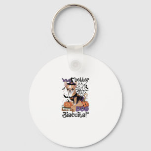 Witch better have my Dog Biscuits Cute Halloween C Keychain
