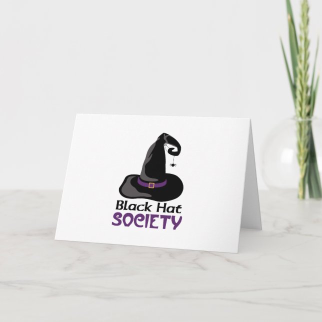 Witch Black Hat Card (Front)