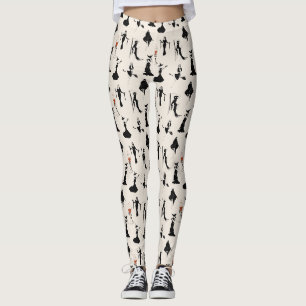 Witch Bloody Cocktail Hart Skeleton Hand Halloween Leggings