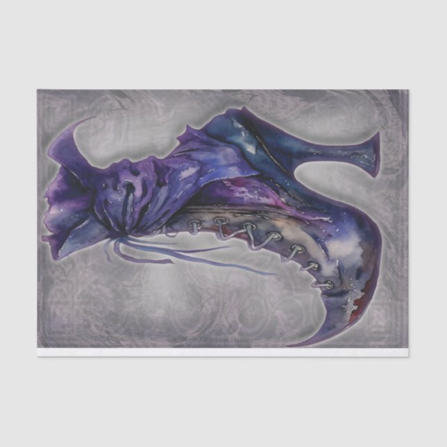 Witch Boot Decoupage Paper (Front)