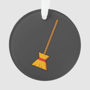 Witch Broom Ornament